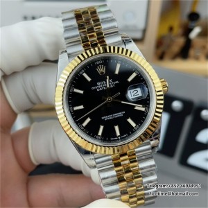 VSF VS3235 DateJust 41mm  Fluted Bezel Black Dial YG/SS Jubilee Bracelet DD3235 - Image 1