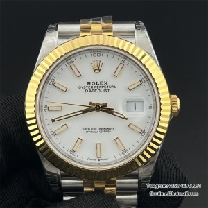 VSF VS3235 DateJust 41mm  Fluted Bezel White Dial YG/SS Jubilee Bracelet DD3235 - Image 1