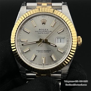 VSF VS3235 DateJust 41mm  Fluted Bezel Silver Dial RG/SS Jubilee Bracelet DD3235 - Image 1