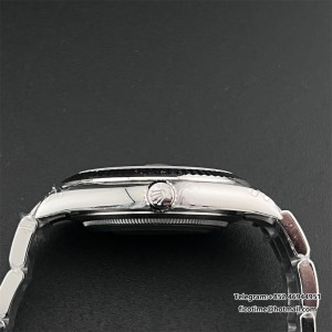 VSF VS3235 DateJust 41mm Wimbledon Fluted Bezel Grey Dial Green Roma Marker Oyster Bracelet DD3235 - Image 3
