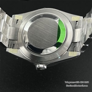 VSF VS3235 DateJust 41mm Wimbledon Fluted Bezel Grey Dial Green Roma Marker Oyster Bracelet DD3235 - Image 8