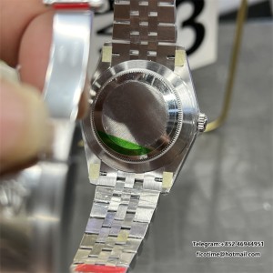VSF VS3235 DateJust 41mm Wimbledon Fluted Bezel Grey Dial Green Roma Marker Jubilee Bracelet V2 DD3235 - Image 5
