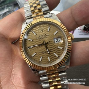 VSF VS3235 DateJust 41mm  Fluted Bezel Gold Motif Dial YG/SS Jubilee Bracelet DD3235 - Image 1