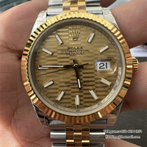VSF VS3235 DateJust 41mm  Fluted Bezel Gold Motif Dial YG/SS Jubilee Bracelet DD3235 - Image 7