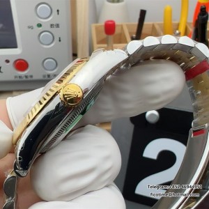 VSF VS3235 DateJust 36mm Fluted Bezel Gold Dial YG/SS Jubilee Bracelet - Image 9