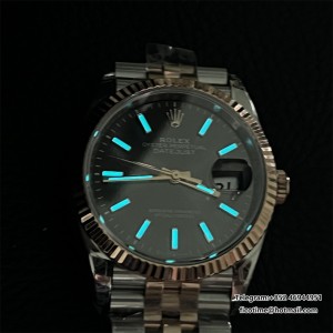 VSF VS3235 DateJust 36mm Fluted Bezel Grey Dial RG/SS Jubilee Bracelet - Image 9
