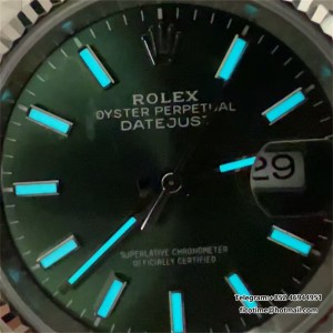 VSF VS3235 DateJust 36mm Fluted Bezel Green Dial Jubilee Bracelet V2 - Image 6