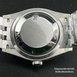 VSF VS3235 DateJust 36mm Fluted Bezel Green Palm Dial Jubilee Bracelet - Image 8