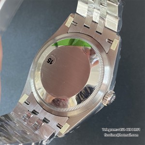 VSF VS3235 DateJust 36mm Fluted Bezel White Dial Roma Marker Jubilee Bracelet - Image 7