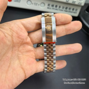 VSF VS3235 DateJust 36mm Wimbledon Fluted Bezel Grey Dial Green Roma Marker RG/SS Jubilee Bracelet - Image 8