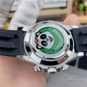 BTF DD4130 Daytona Ceramic Bezel Gray Dial Oysterflex Strap - Image 4