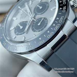BTF DD4130 Daytona Ceramic Bezel Gray Dial Oysterflex Strap - Image 6