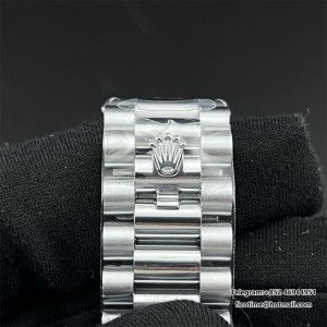 GMF A2836 Tungsten DayDate 40MM Silver Dial Diamond Marker President Bracelet - Image 7