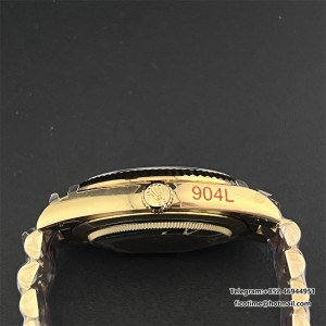 GMF A2836 Tungsten DayDate 40MM YG Silver Dial Roma Marker YG President Bracelet - Image 3