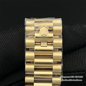 GMF A2836 Tungsten DayDate 40MM YG Silver Dial Roma Marker YG President Bracelet - Image 6