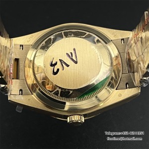 GMF A2836 Tungsten DayDate 40MM YG Silver Dial Roma Marker YG President Bracelet - Image 8
