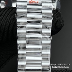 GMF A2836 Tungsten DayDate 40MM Ice Blue Dial Roma Marker President Bracelet - Image 5
