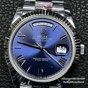 GMF A2836 Tungsten DayDate 40MM Blue Dial Roma Marker President Bracelet - Image 9