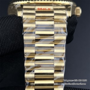 GMF A2836 Tungsten DayDate 40MM YG YG Dial Diamond Marker YG President Bracelet - Image 5