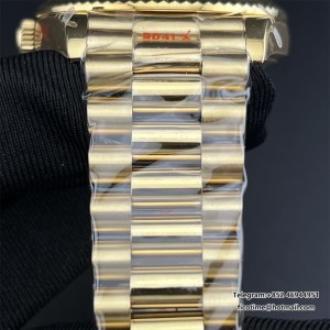 GMF A2836 Tungsten DayDate 40MM YG YG Dial Diamond Marker YG President Bracelet - Image 6