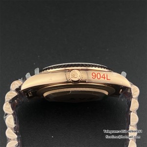 GMF A2836 Tungsten DayDate 40MM RG Brown Dial Diamond Marker RG President Bracelet - Image 3