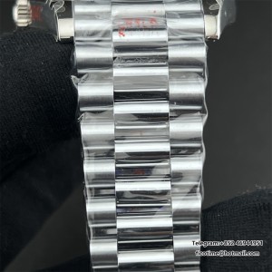 GMF A2836 DayDate 40MM White Dial Roma Marker President Bracelet - Image 6