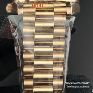 GMF A3255 DayDate 40MM RG Brown Dial Roma Marker RG President Bracelet - Image 6