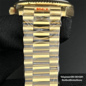 QF Gain Weight V6 A2836 DayDate 40MM RG White Dial Roma Marker President Bracelet - Image 6