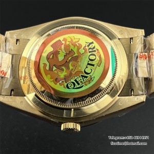 QF Gain Weight V6 A2836 DayDate 40MM RG White Dial Roma Marker President Bracelet - Image 9