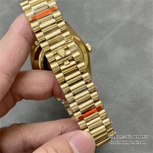 QF Gain Weight V6 A2836 DayDate 40MM Black Dial Diamond Marker President Bracelet - Image 6