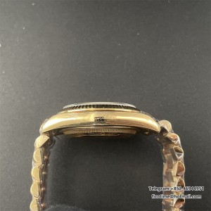 QF Gain Weight V6 A2836 DayDate 40MM YG YG Dial Diamond Marker President Bracelet - Image 3