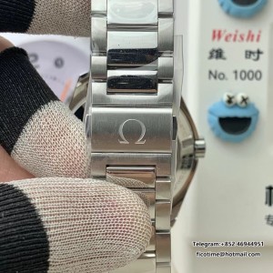 VSF A8500 Seamaster 41mm AQUA TERRA 150M White Wave Dial SS Bracelet - Image 3