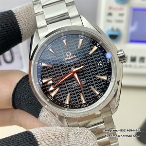 VSF A8500 Seamaster 41mm AQUA TERRA 150M Black Textured Dial YG Hand SS Bracelet - Image 5