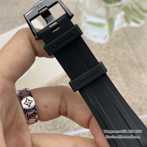 VSF VS8806 Seamaster Diver 300M 43.5mm Ceramic All Black Dial Black Rubber Strap - Image 4
