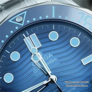 VSF A8808 Seamaster Diver 300M 42mm Summer Blue Dial SS Bracelet VSF A8800 42mm  SS Bracelet VSF - Image 6