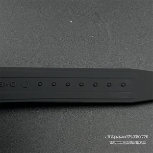 HRF A7750 Speedmaster 40mm Racing Master Black Dial Black Rubber Strap - Image 5