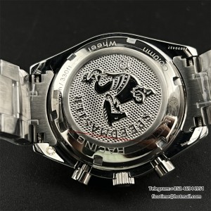 HRF A7750 Speedmaster 40mm Racing Master White Dial SS Bracelet - Image 8