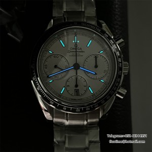 HRF A7750 Speedmaster 40mm Racing Master White Dial SS Bracelet - Image 9