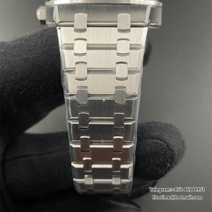 ZF A4302 AP Royal Oak 41mm 15500 Black Dial SS Bracelet free sprung - Image 5