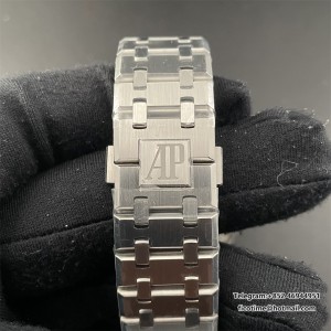 ZF A4302 AP Royal Oak 41mm 15500 Black Dial SS Bracelet free sprung - Image 6