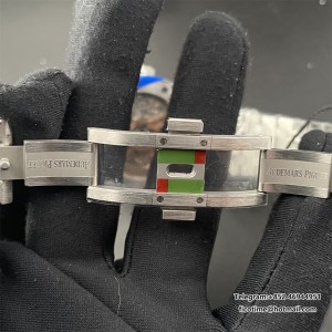 ZF A4302 AP Royal Oak 41mm 15500 Black Dial SS Bracelet free sprung - Image 7