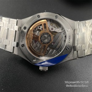 ZF A4302 AP Royal Oak 41mm 15500 Black Dial SS Bracelet free sprung - Image 8