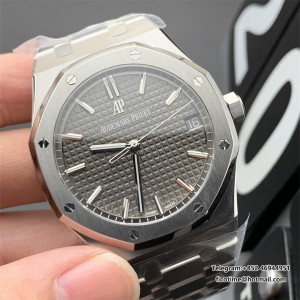 ZF A4302 AP Royal Oak 41mm 15500 Grey Dial SS Bracelet free sprung - Image 3