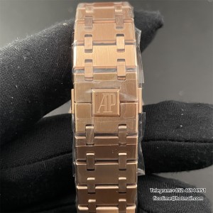 TWF A3120 AP Royal Oak 37mm 15451 Diamond Bezel Purple Dial SS Bracelet - Image 6