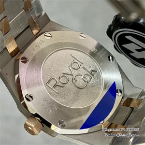 ZF Swiss Quartz AP Royal Oak 33mm 67651 Diamond Bezel RG White Dial RG Bracelet - Image 3