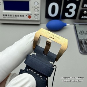 VSF P9000 PAM1074 42mm Submersible Bronze Blue Dial Blue Leather Strap - Image 3