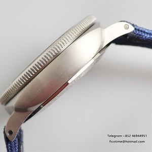 VSF P9000 PAM985 47mm Submersible MIKE HORN Titanium Black Dial Blue Nylon Strap - Image 6