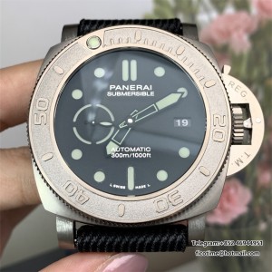 VSF P9000 PAM984 47mm Submersible Titanium Black Dial Black Nylon Strap - Image 3