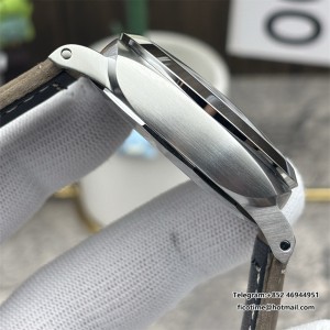 VSF P9000 PAM1314 44mm Luminor White Dial Brown Leather Strap - Image 3