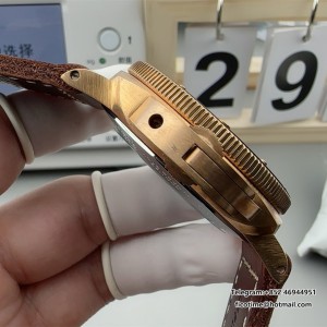 VSF P9010 PAM968 47mm Submersible Bronze Black Dial Brown Leather Strap - Image 6